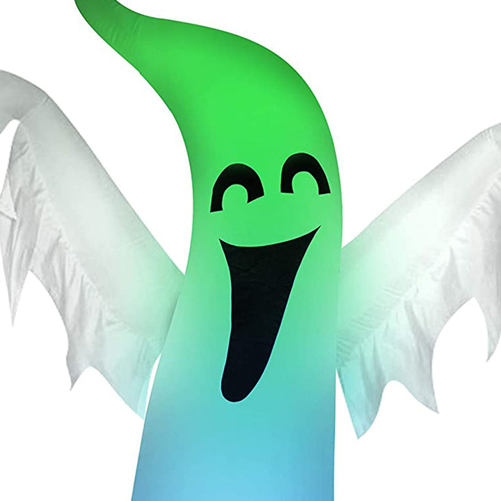 Occasions 5 Foot Pre Lit LED Inflatable Color Changing Ghost Yard Decoration