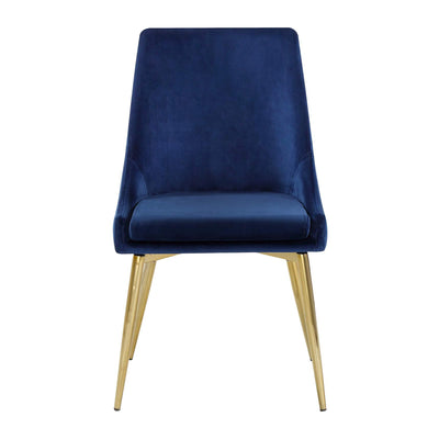 Meridian Furniture Karina Contemporary Velvet Dining Chairs (Set of 2) (Used) - VMInnovations