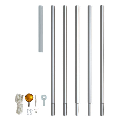 Twinkly Light Tree App-control Pole Christmas Tree 1000 RGB+W 19.7-Ft, Gray Pole