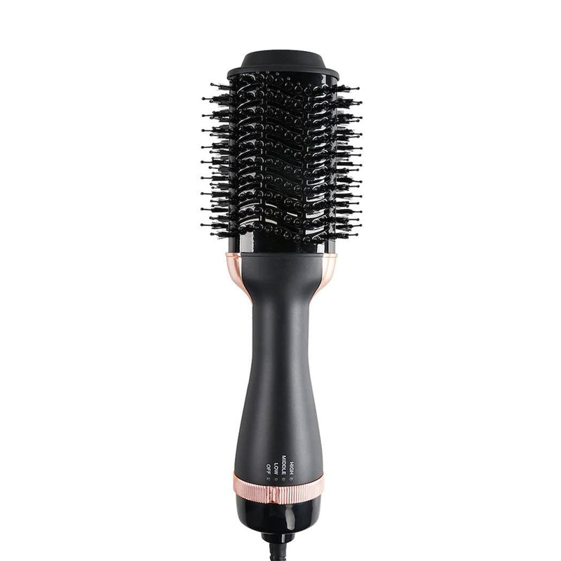 TYME Combination Blow Brush and Hair Dryer with 8 Foot Tangle Free Cord, Black