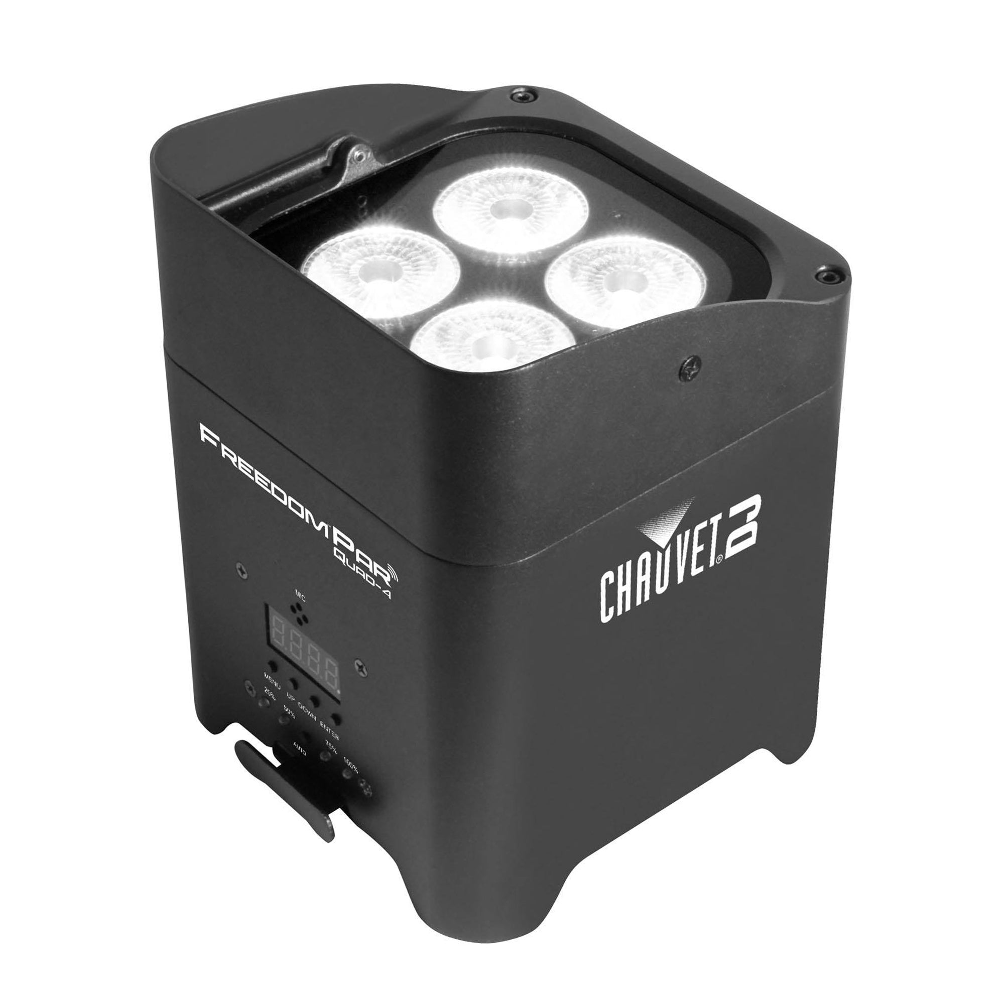 Chauvet DJ Freedom Par Quad 4 Wash Light w/ Remote (8 Pack) & Charging Road Case - VMInnovations