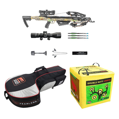 Killer Instinct Burner 415 Crossbow w/ Bolts, Case, & Morrell Double Cube Target