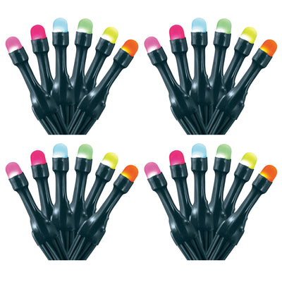 Home Heritage 7' Garland Style Holiday Lights, App Control, 40 RGB LEDs (4 Pack)