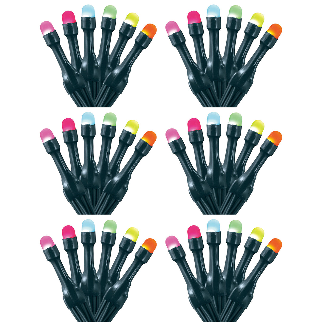 Home Heritage 33' Wrapped Dome Holiday Lights, App Control, 100 RGB LEDs, 6 Pack