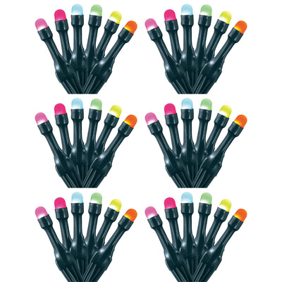 Home Heritage 33' Wrapped Dome Holiday Lights, App Control, 100 RGB LEDs, 6 Pack