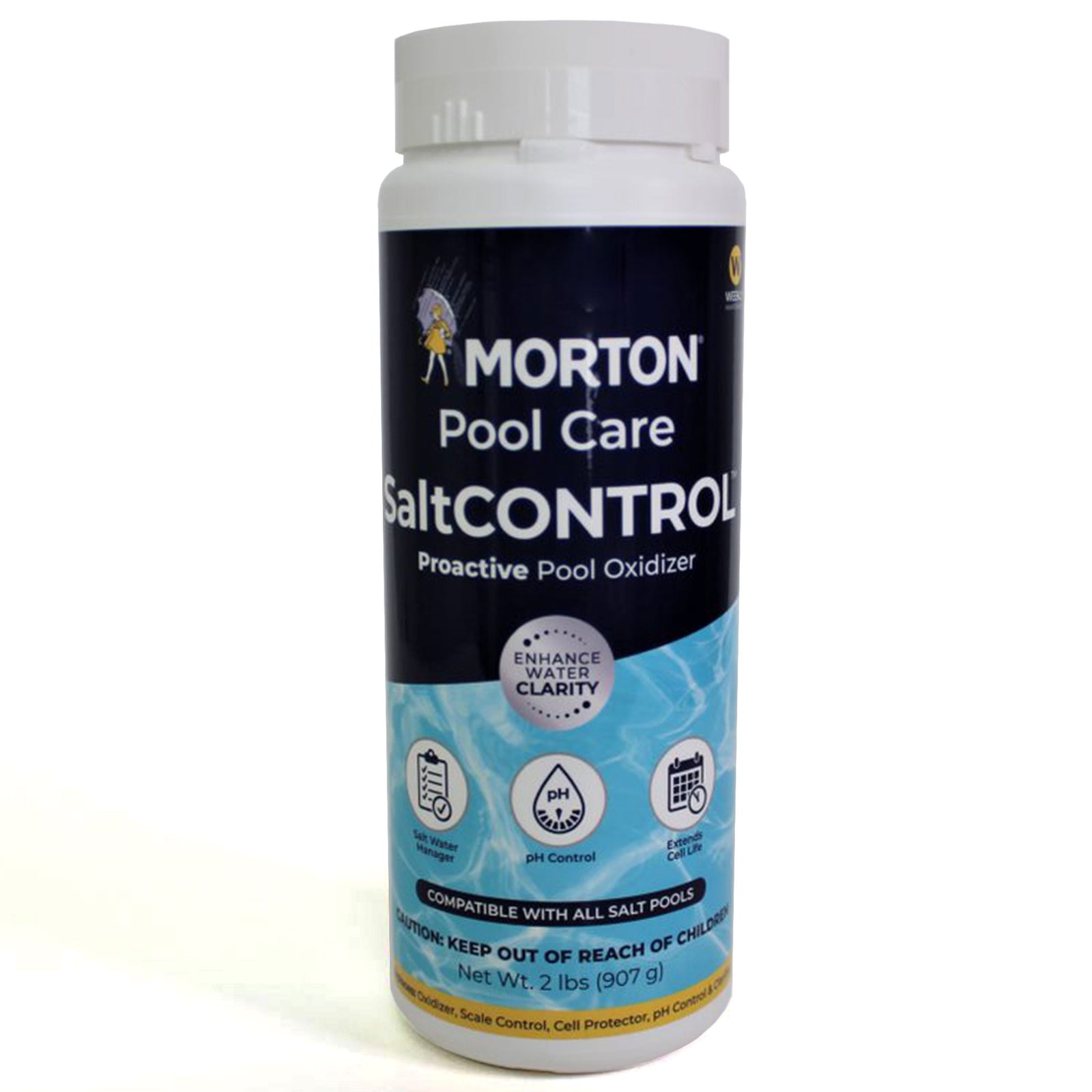 Morton Pool Care SaltCONTROL Proactive Saltwater Pool Oxidizer, 2 Pounds, 2 Pack - VMInnovations
