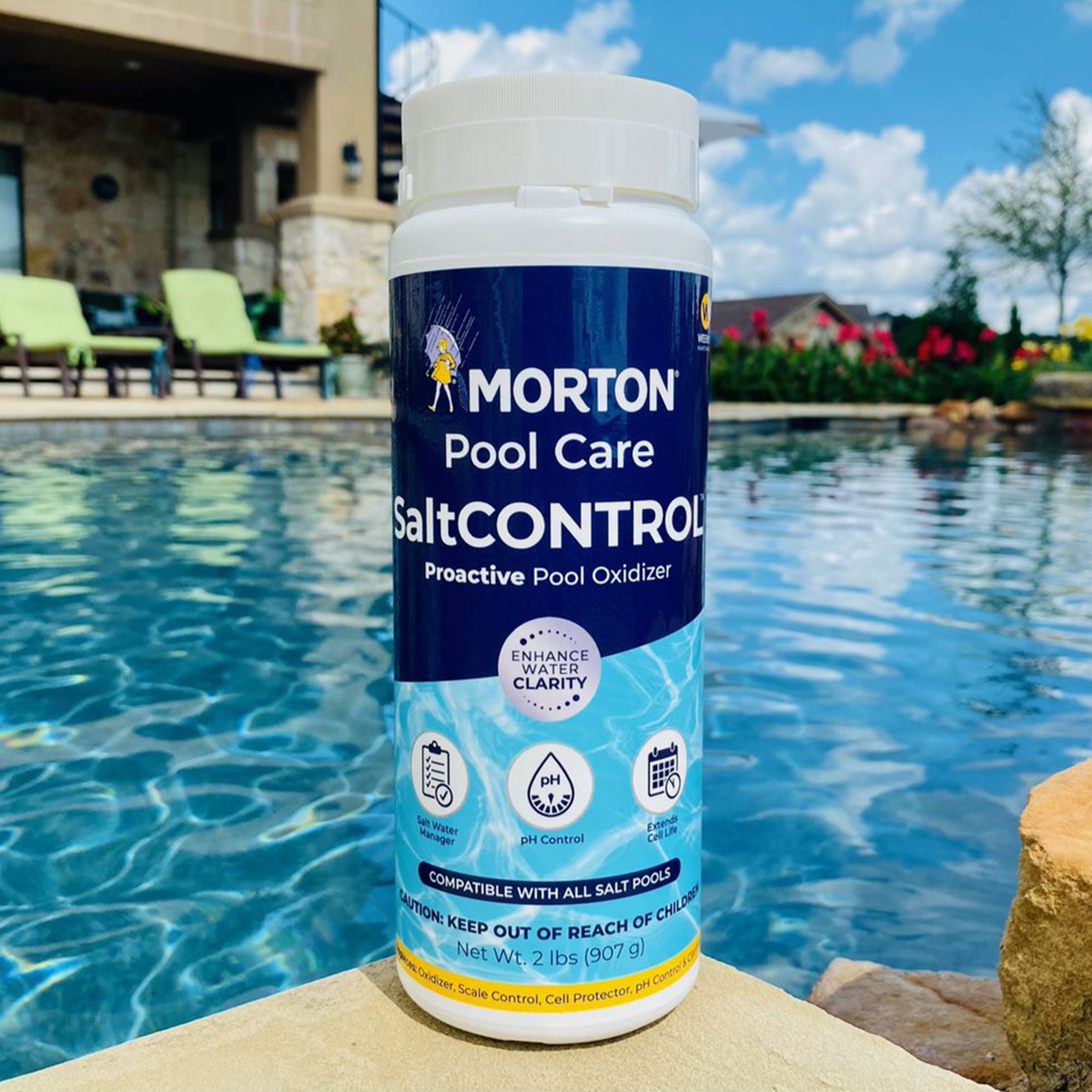 Morton Pool Care SaltCONTROL Proactive Swimming Pool Oxidizer, 2 Lbs - VMInnovations