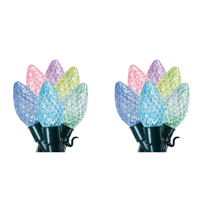 Home Heritage 15.8' Holiday Lights, Faceted, App Controlled, 20 RGB LEDs, 2 Pack