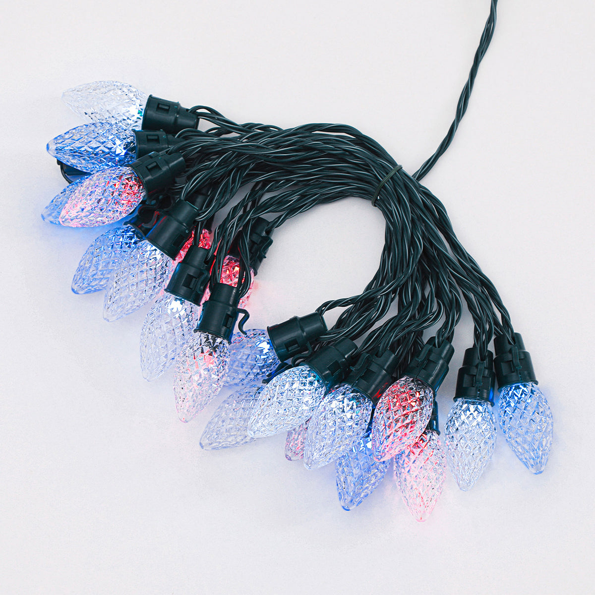 Home Heritage 15.8' Holiday Lights, Faceted, App Controlled, 20 RGB LEDs, 6 Pack