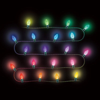 Home Heritage 15.8' Holiday Lights, Faceted, App Controlled, 20 RGB LEDs, 5 Pack
