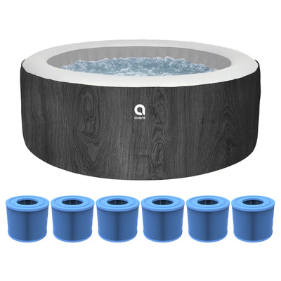 JLeisure Avenli 63" Inflatable Round Spa & 6 Filter Cartridges for ECO Pump - VMInnovations