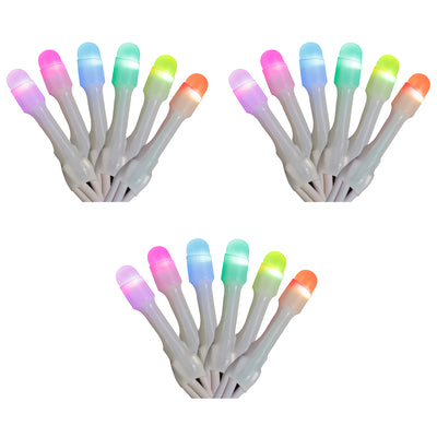 Home Heritage 7' Icicle Style Holiday Lights, App Controlled, 50 RGB LEDs 3 Pack - VMInnovations