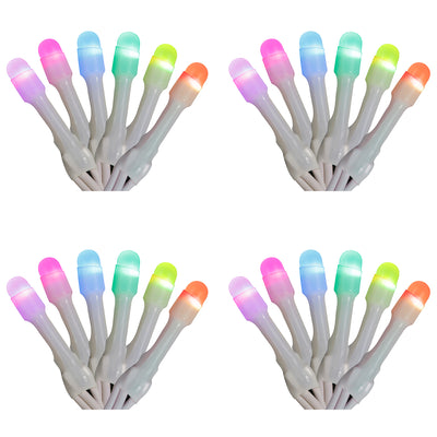 Home Heritage 7' Icicle Style Holiday Lights, App Controlled, 50 RGB LEDs 4 Pack