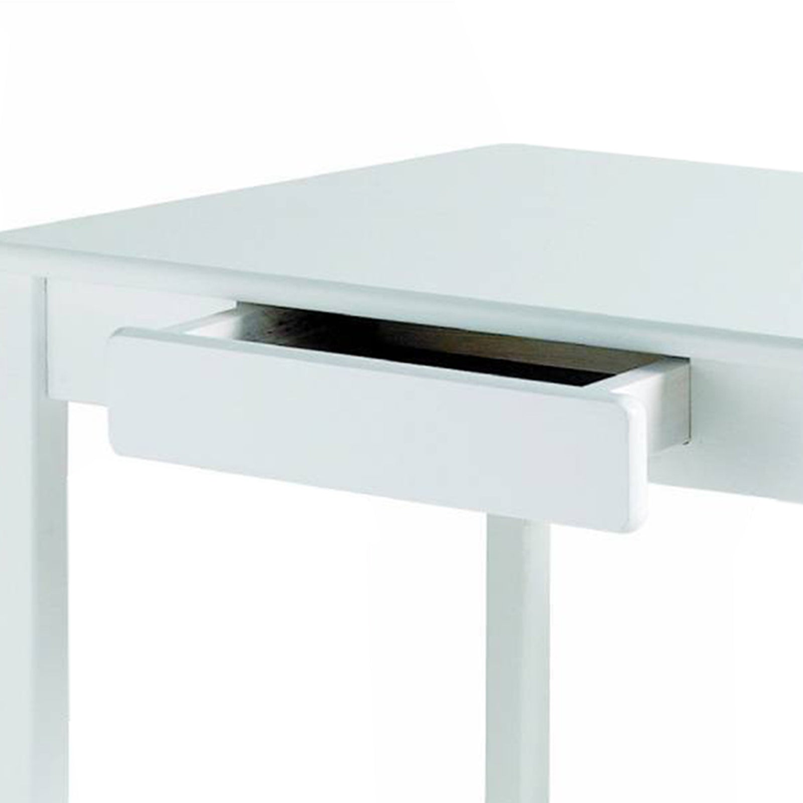Classic Rectangular Wooden Toddler Table with Drawers, White (Open Box) - VMInnovations