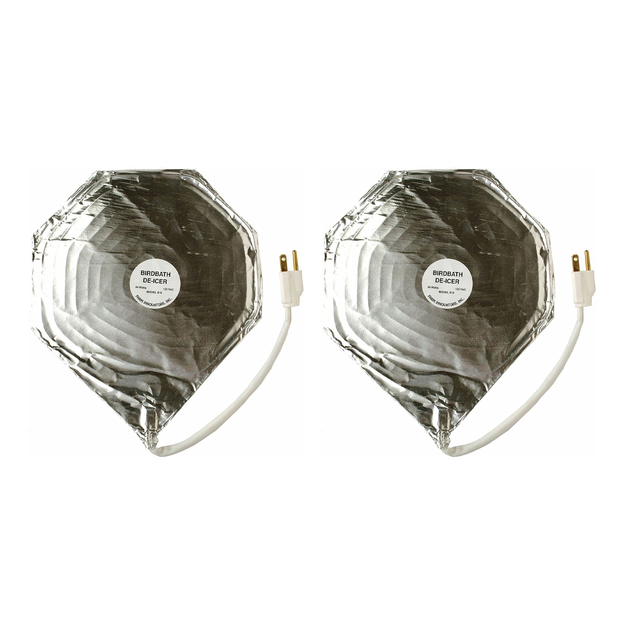 Farm Innovators 44W Economical Submersible Heated Shallow Bird Bath DeIcer, 2 Pk - VMInnovations