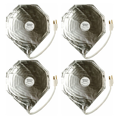 Farm Innovators 44W Economical Submersible Heated Shallow Bird Bath DeIcer, 4 Pk