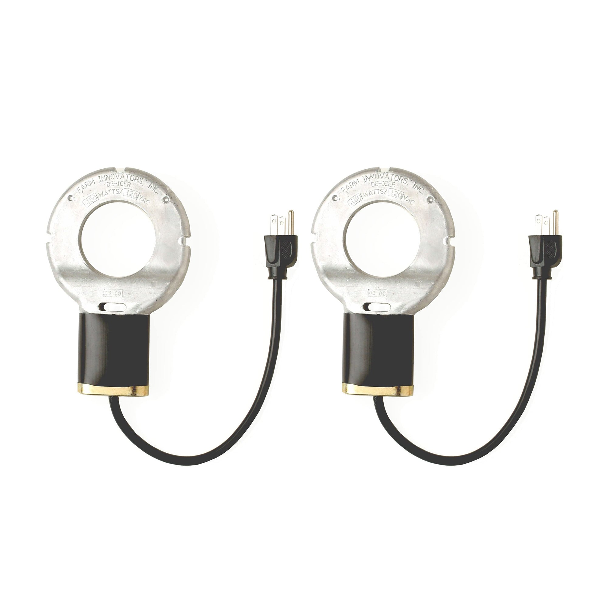 Farm Innovators 150W Electric Heated Bird Bath DeIcer, Cast Aluminum (2 Pack) - VMInnovations