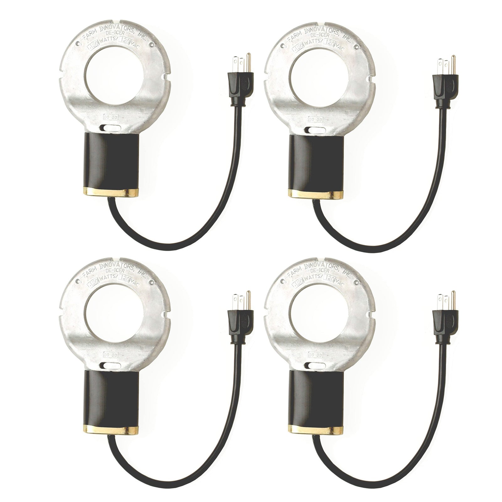 Farm Innovators 150W Electric Heated Bird Bath DeIcer, Cast Aluminum (2 Pack) - VMInnovations
