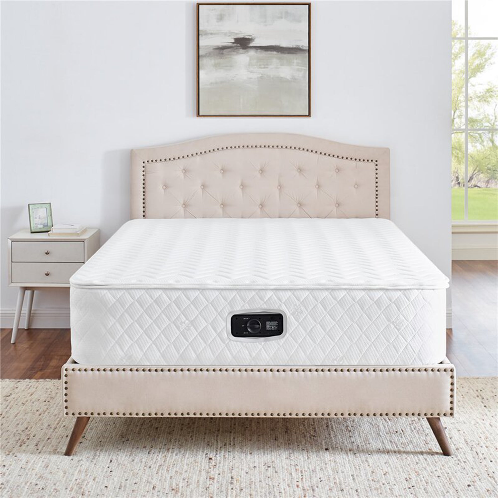 BIKAHOM Bi-Comfer 14in Inflatable Mattress with Built In Air Pump, Queen (Used) - VMInnovations