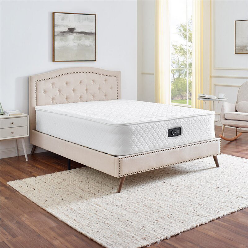 BIKAHOM Bi-Comfer 14" Inflatable Mattress w/ Built In Air Pump, Full (Open Box)