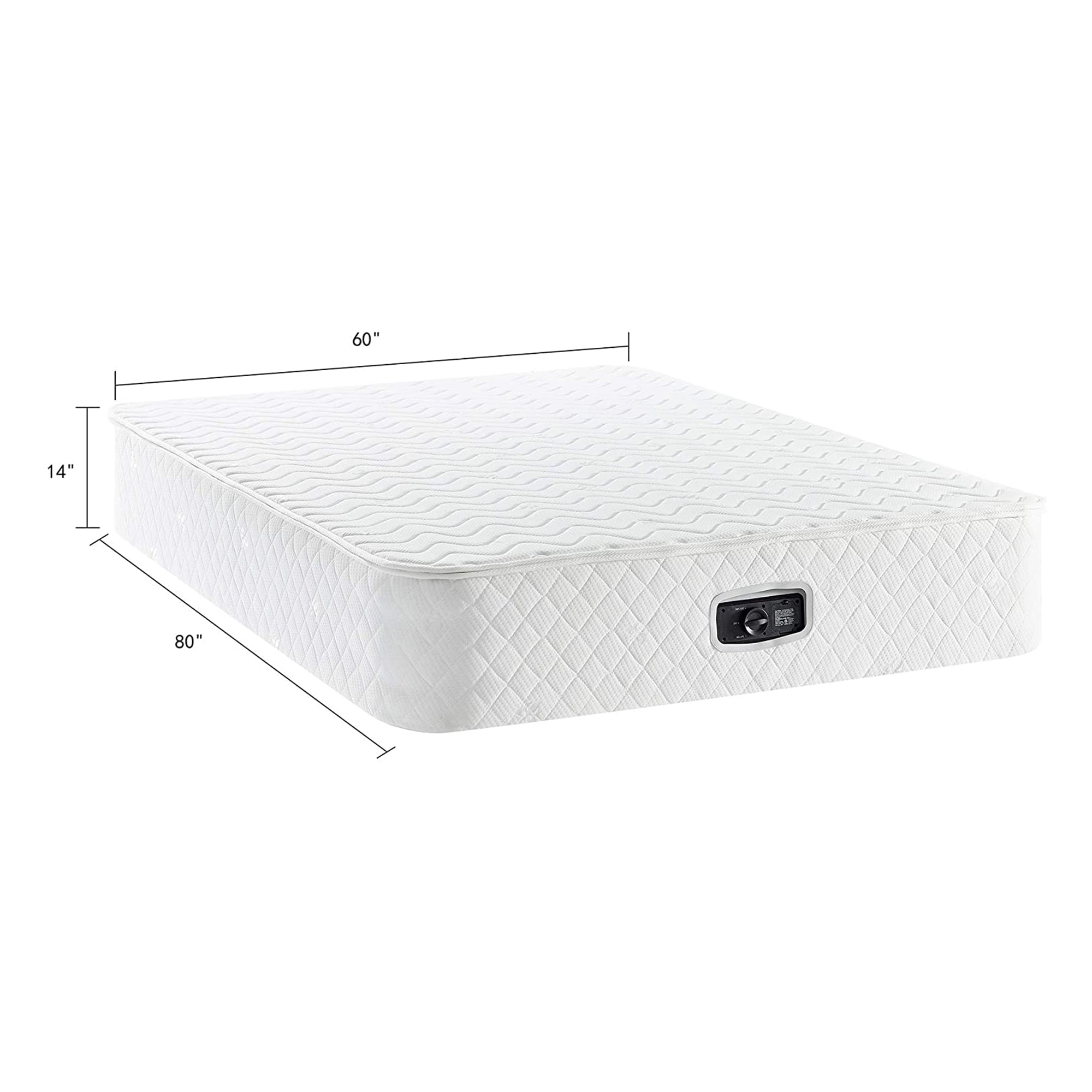 BIKAHOM Bi-Comfer 14" Inflatable Mattress w/ Built In Air Pump, Full (Open Box) - VMInnovations