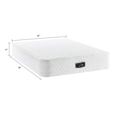 BIKAHOM Bi-Comfer 14" Inflatable Mattress w/ Built In Air Pump, Full (Open Box)