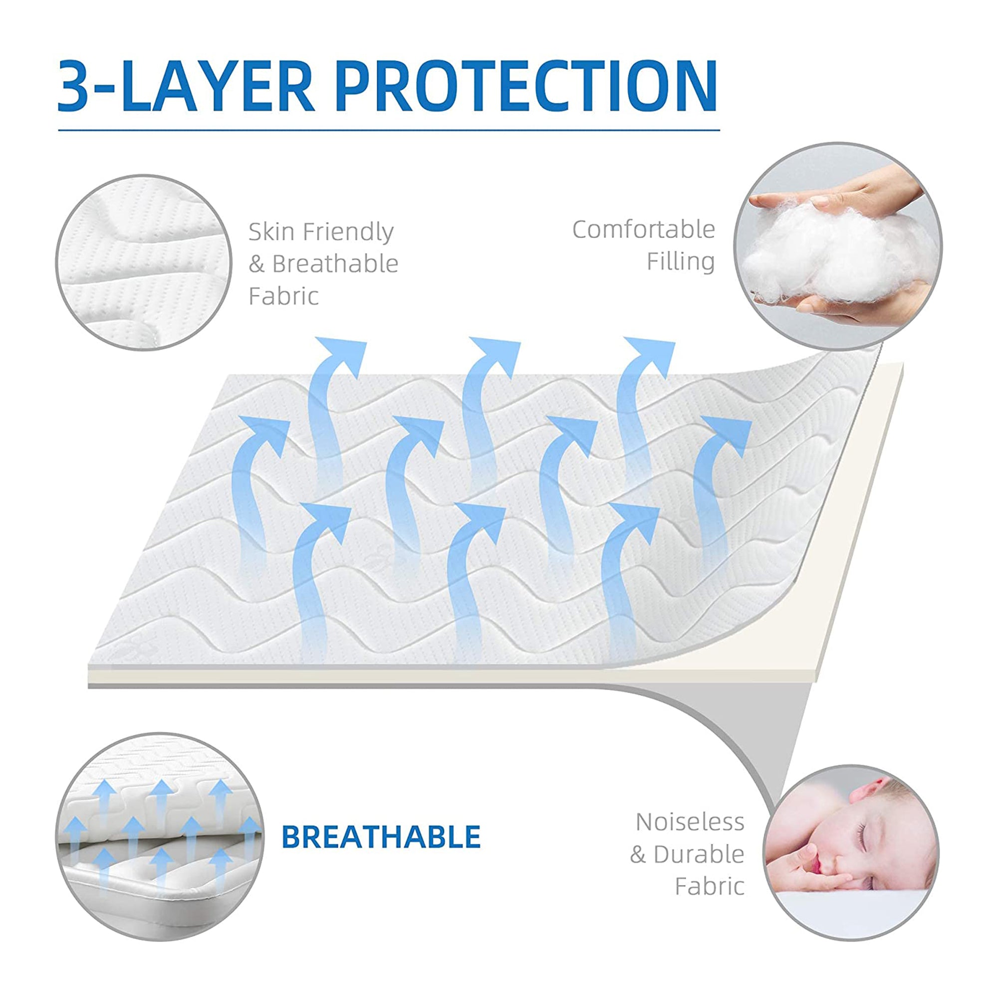 BIKAHOM Bi-Comfer 14" Inflatable Mattress w/ Built In Air Pump, Full (Open Box) - VMInnovations