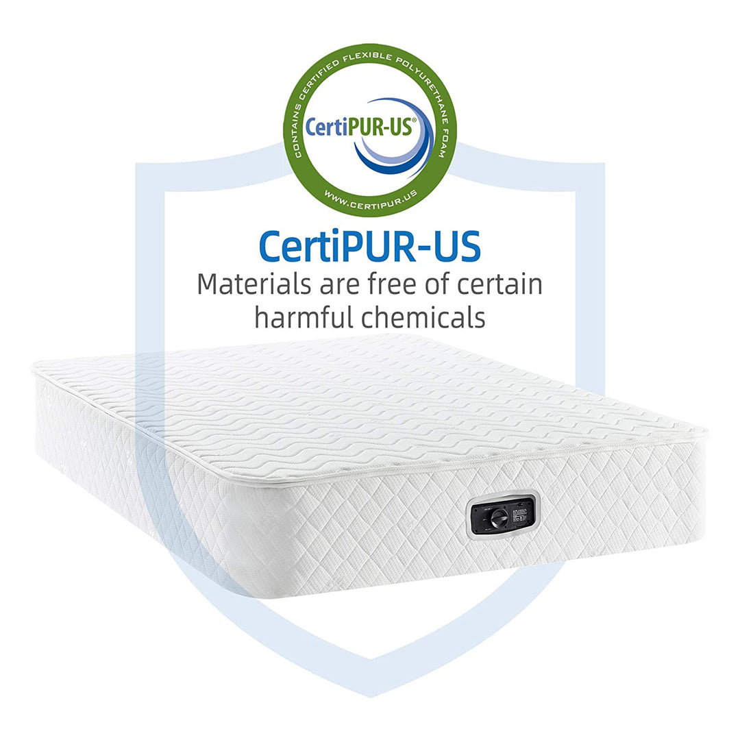 BIKAHOM Bi-Comfer 14" Inflatable Mattress w/ Built In Air Pump, Full (Open Box)