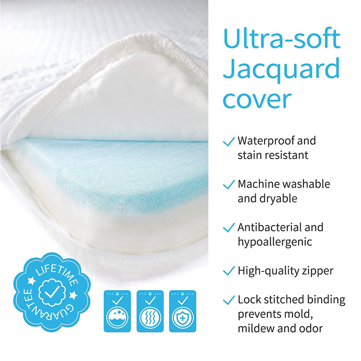 Bi-Comfer Pack n Play Tri Fold 2 Stage Waterproof Mini Crib Memory Foam Mattress - VMInnovations