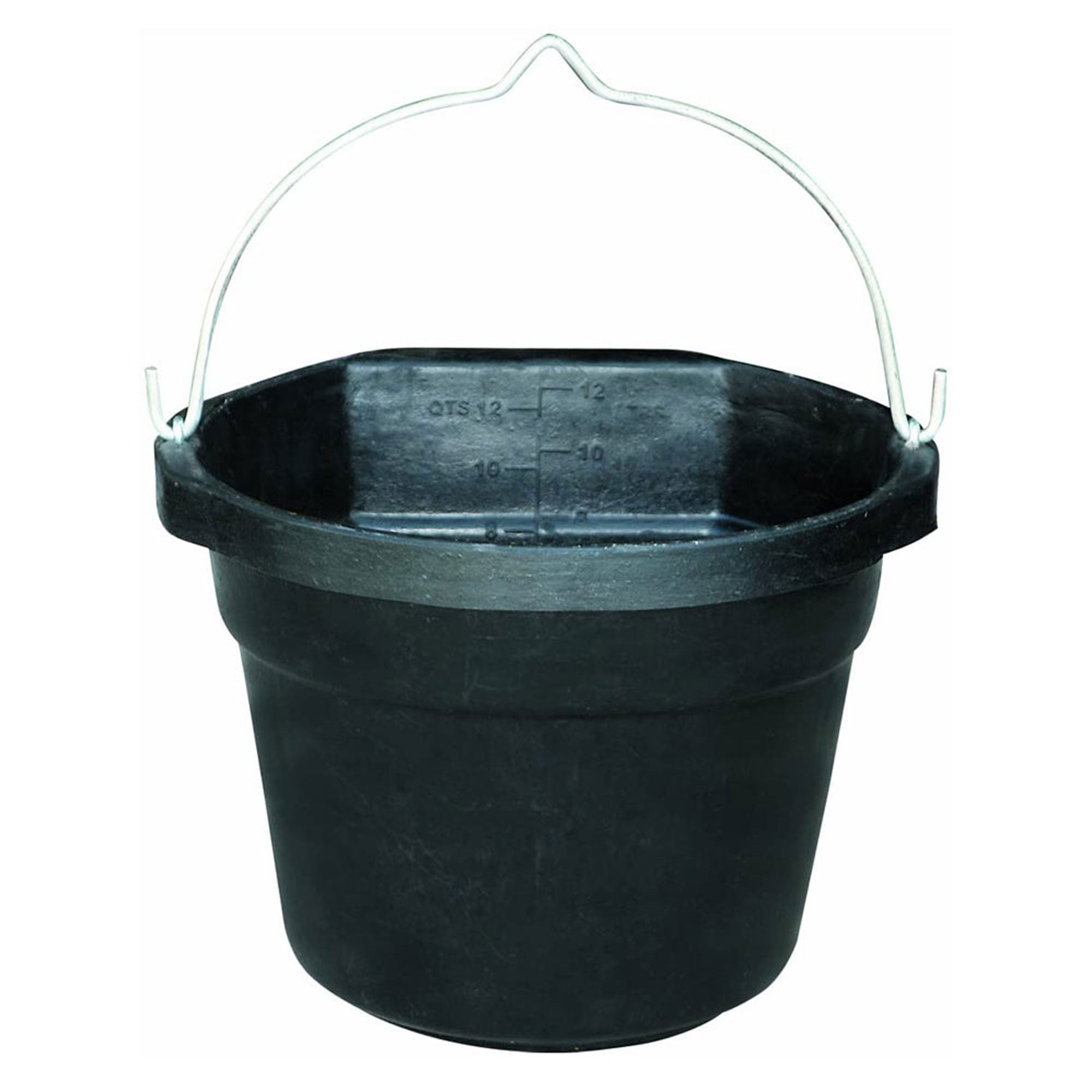 Farm Innovators FB 80R Rubber 3 Gallon Flat Back Heated Bucket 70 Watt (4 Pack) - VMInnovations