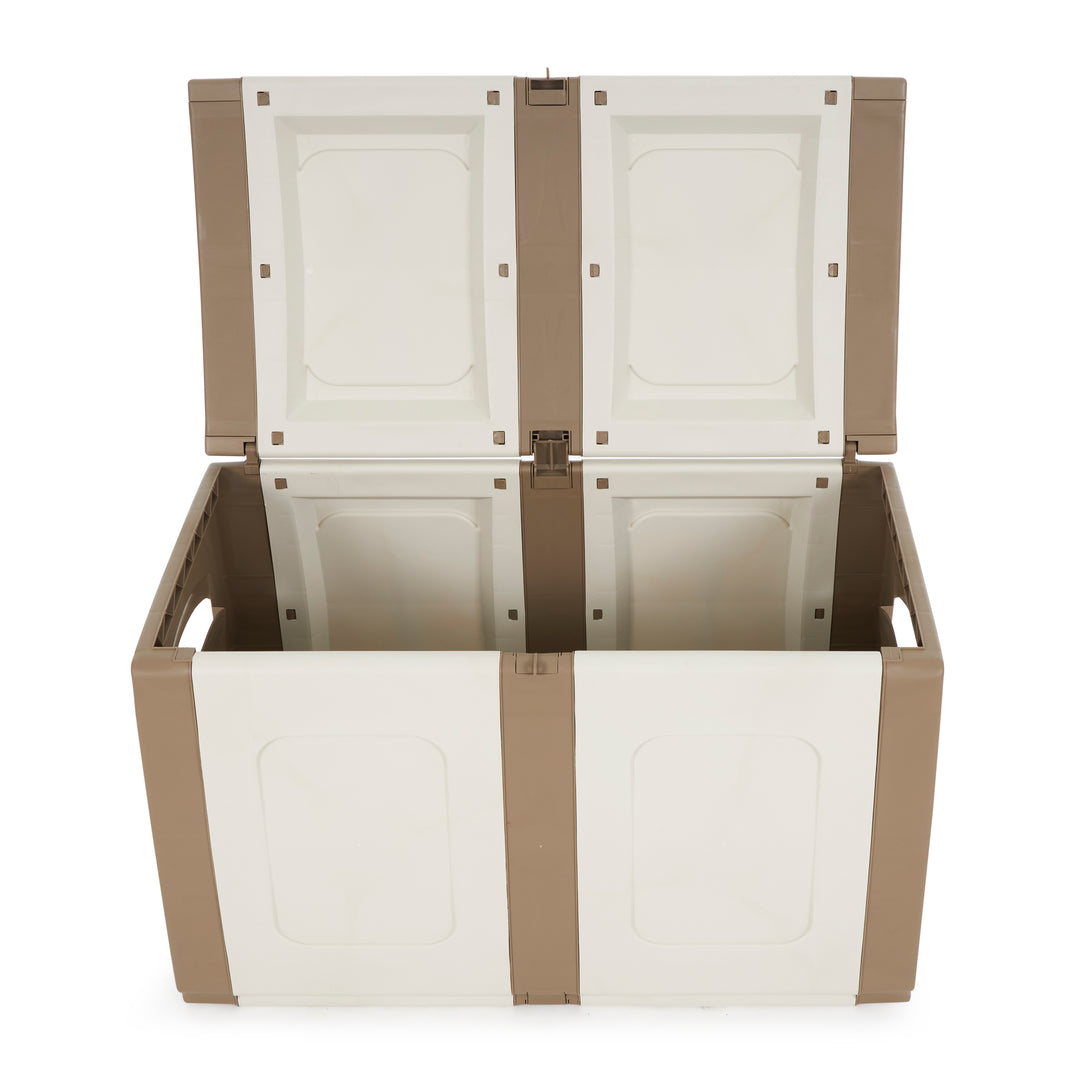 Homeplast Regular Outdoor Heavy Duty Plastic Storage Deck Box (For Parts)