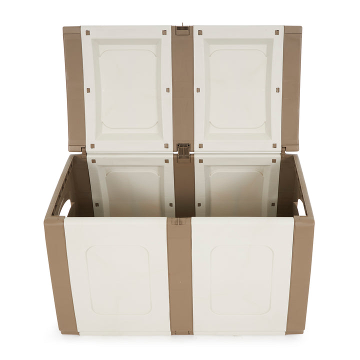 Homeplast Regular Outdoor Heavy Duty Plastic Storage Deck Box (For Parts)