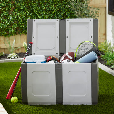 Homeplast Regular Outdoor Heavy Duty Plastic Storage Deck Box (Used) - VMInnovations