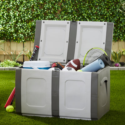 Homeplast Regular Outdoor Heavy Duty Plastic Storage Deck Box (Used) - VMInnovations