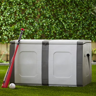 Homeplast Regular Outdoor Heavy Duty Plastic Storage Deck Box (Used) - VMInnovations