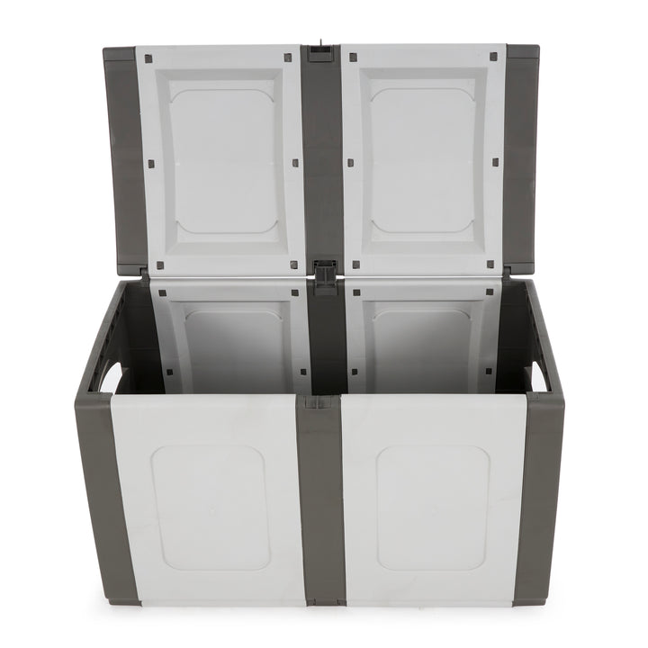 Homeplast Regular Outdoor Heavy Duty Plastic Storage Deck Box (For Parts)