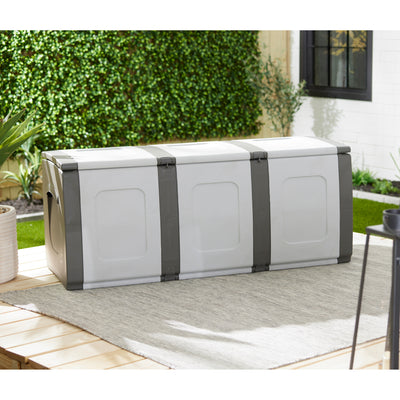 Homeplast Bold 79 Gallon Plastic Storage Trunk Resin Deck Box (Open Box) - VMInnovations