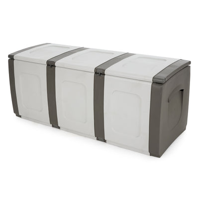 Homeplast Bold 79 Gallon Plastic Storage Trunk Resin Deck Box (Open Box) - VMInnovations
