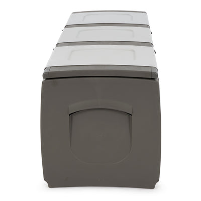 Homeplast Bold 79 Gallon Plastic Storage Trunk Resin Deck Box (Open Box) - VMInnovations