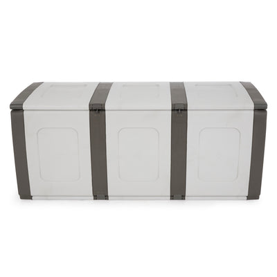 Homeplast Bold 79 Gallon Plastic Storage Trunk Resin Deck Box (Open Box) - VMInnovations