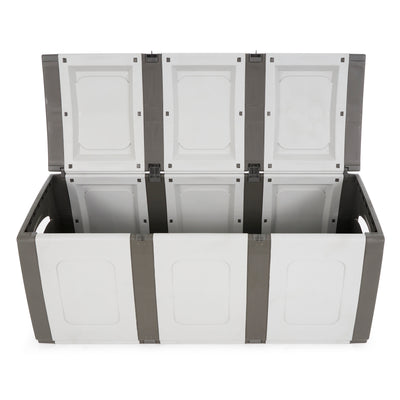 Homeplast Bold 79 Gallon Plastic Storage Trunk Resin Deck Box (Open Box) - VMInnovations