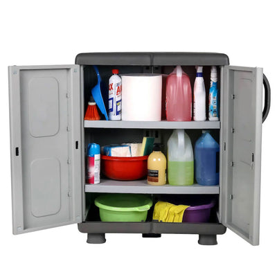Homeplast Eve Cabinet 2 Door 2 Shelf Outdoor Storage Unit (Used)