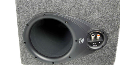 KICKER DUAL 12" 600W Loaded Car Audio Subwoofers Subs + Box Enclosure (Open Box)