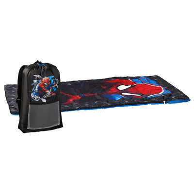 Marvel Spiderman Youth Sized Camping Set with Sleeping Bag and Backpack (Used)