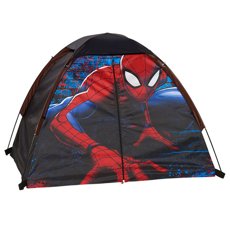 Exxel Marvel Spiderman Outdoors Kids 4 Pc Camping Set with Tent & Sleeping Bag