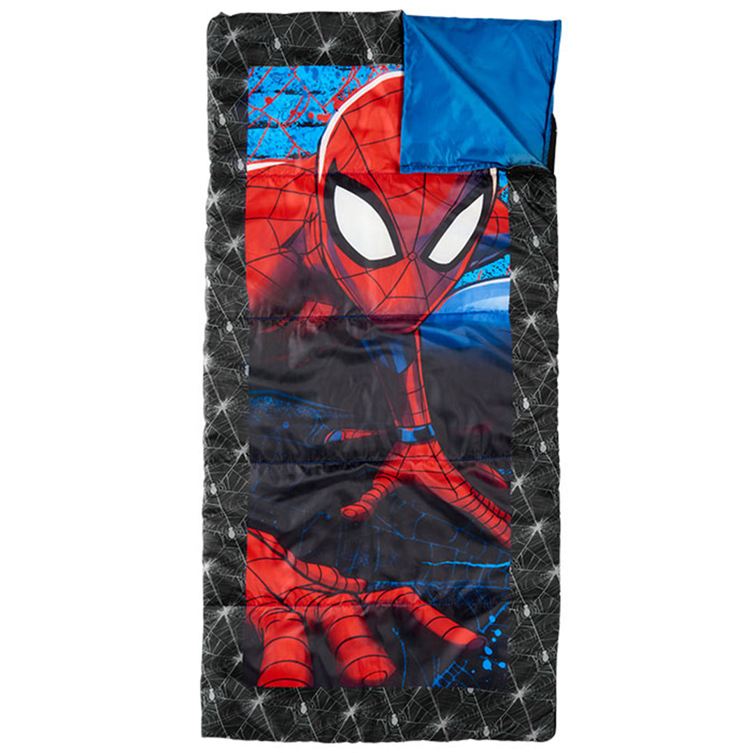 Exxel Marvel Spiderman Youth Sized Camping Set with Sleeping Bag and Backpack - VMInnovations