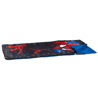 Marvel Spiderman Youth Sized Camping Set with Sleeping Bag and Backpack (Used)