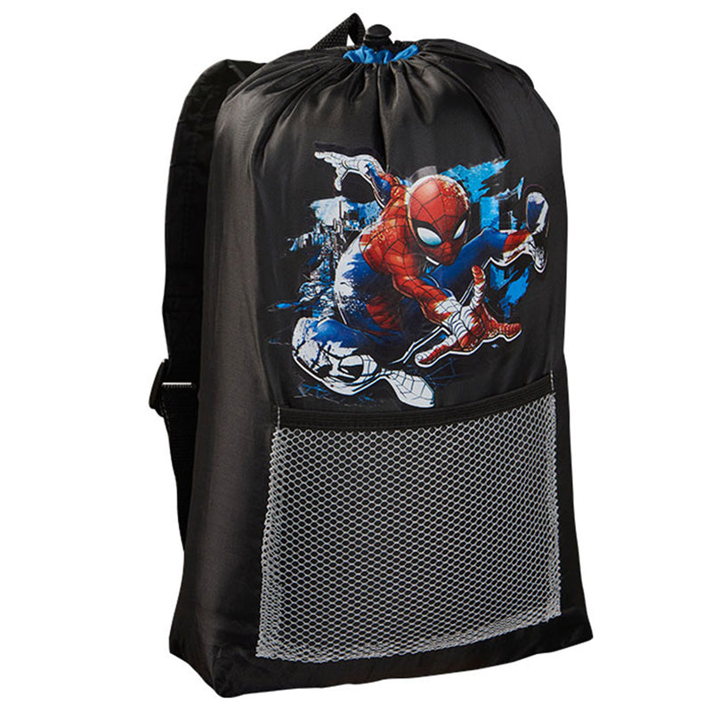 Exxel Marvel Spiderman Youth Sized Camping Set with Sleeping Bag and Backpack