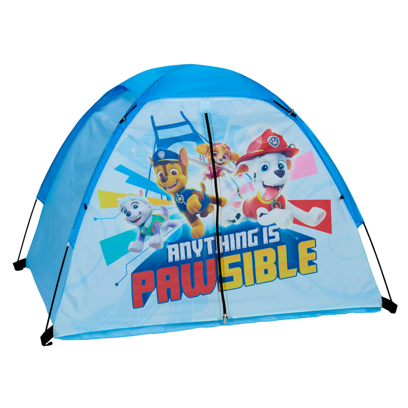 Exxel Outdoors Paw Patrol 4 Piece Camping Set w/ Tent, Flashlight, Sleeping Bag