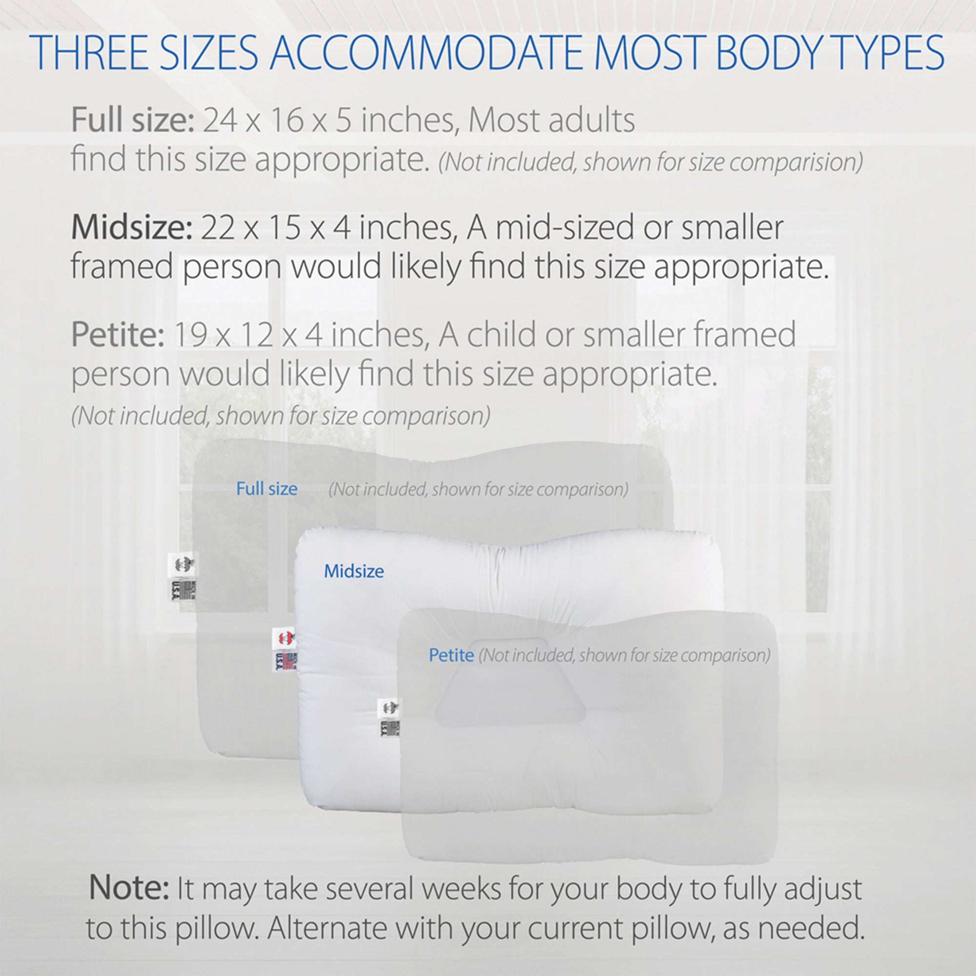 Core Products Tri-Core Extra Firm Cervical Neck Support Sleeping Mid Size Pillow (Refurbished)